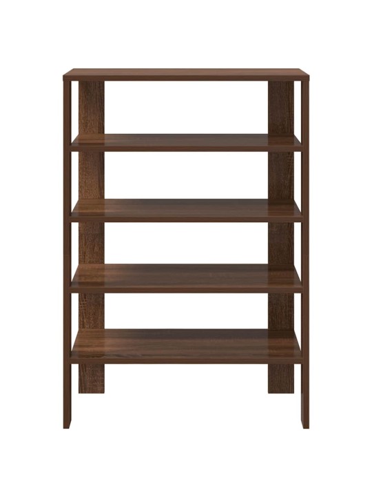 Kenkäteline ruskea tammi 61x32x87,5 cm tekninen puu
