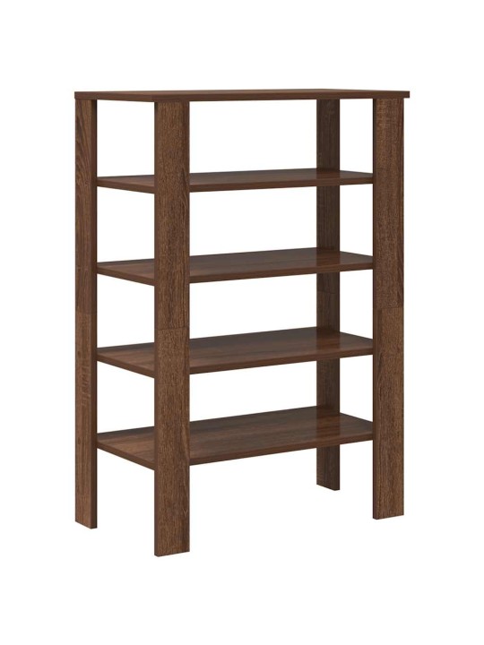 Kenkäteline ruskea tammi 61x32x87,5 cm tekninen puu