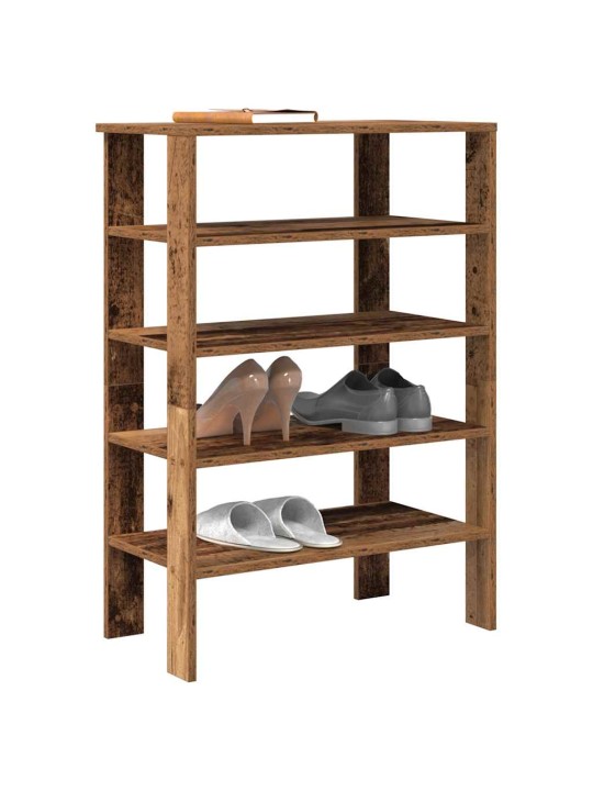 Kenkäteline vanhaa puuta 61x32x87,5 cm tekninen puu