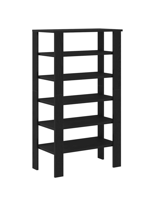 Kenkäteline musta 61x32x105 cm tekninen puu