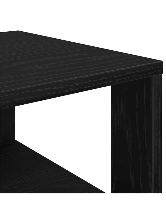 Kenkäteline musta 61x32x105 cm tekninen puu