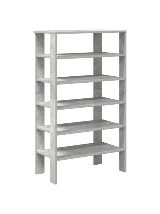 Kenkäteline betoninharmaa 61x32x105 cm tekninen puu