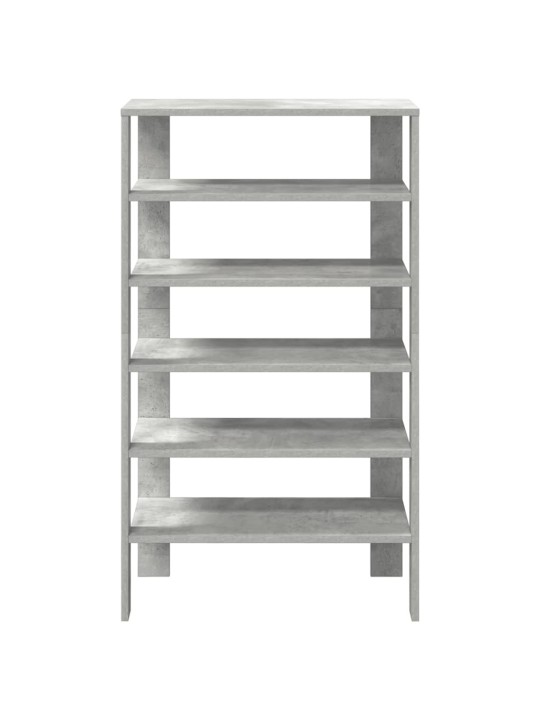 Kenkäteline betoninharmaa 61x32x105 cm tekninen puu