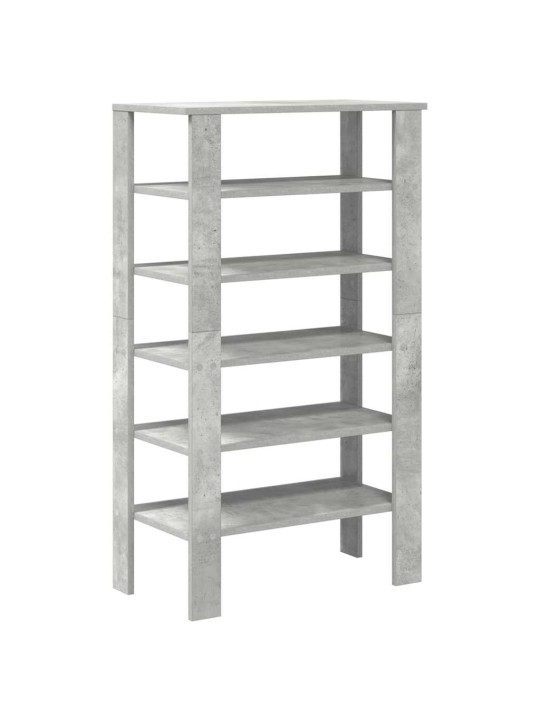 Kenkäteline betoninharmaa 61x32x105 cm tekninen puu