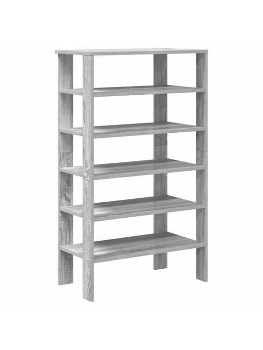 Kenkäteline harmaa sonoma 61x32x105 cm tekninen puu