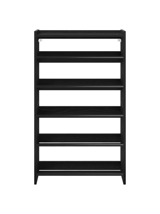 Kenkäteline musta 60x25x100 cm tekninen puu