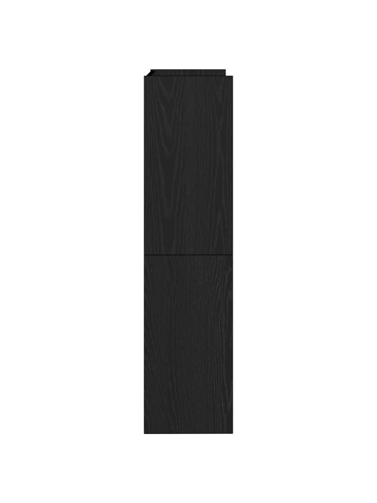 Kenkäteline musta 60x25x100 cm tekninen puu
