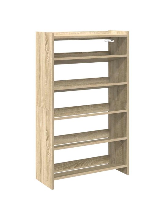 Kenkäteline sonoma oak 60x25x100 cm engineered wood