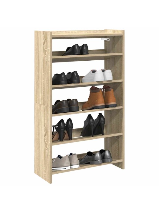 Kenkäteline sonoma oak 60x25x100 cm engineered wood