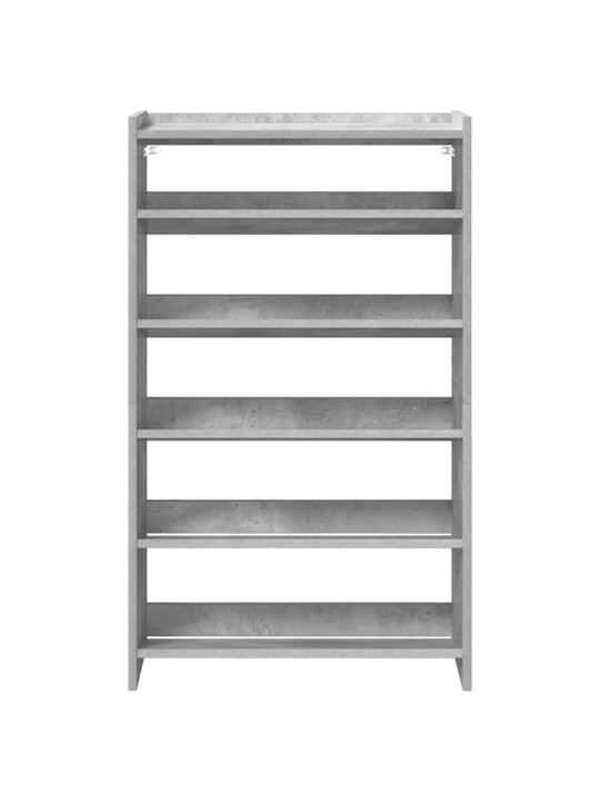 Kenkäteline betoninharmaa 60x25x100 cm tekninen puu