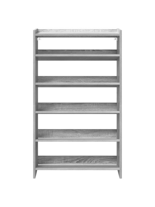 Kenkäteline harmaa sonoma 60x25x100 cm tekninen puu