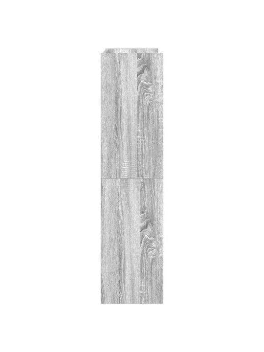 Kenkäteline harmaa sonoma 60x25x100 cm tekninen puu