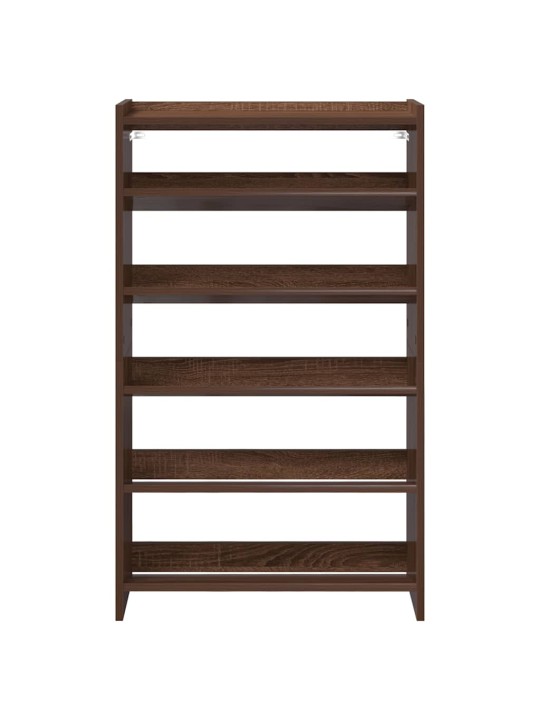Kenkäteline ruskea tammi 60x25x100 cm tekninen puu