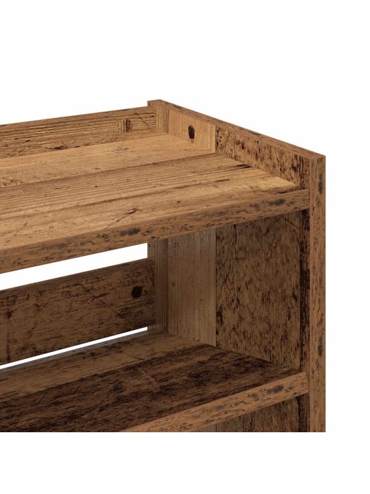 Kenkäteline vanhaa puuta 60x25x100 cm tekninen puu