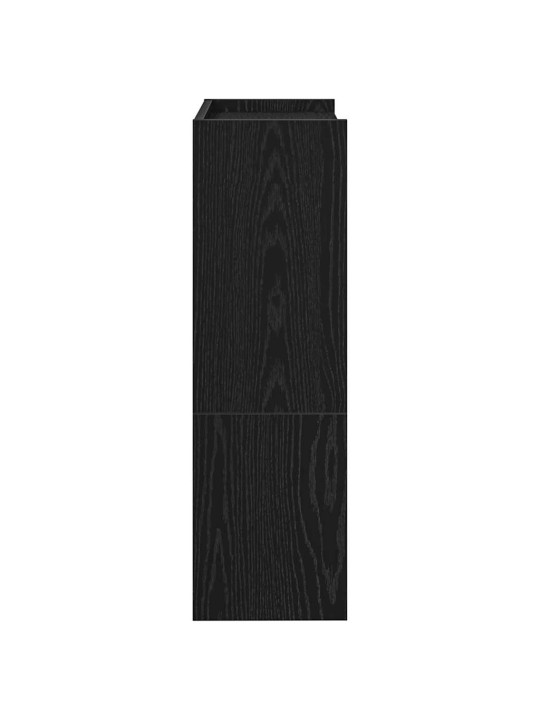 Kenkäteline musta 60x25x81 cm tekninen puu