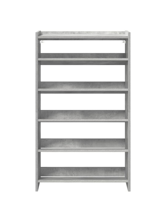 Kenkäteline betoninharmaa 60x25x81 cm tekninen puu