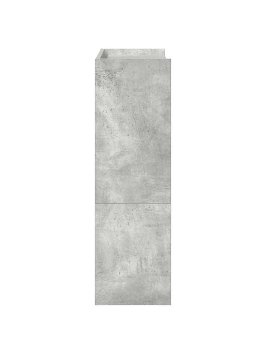 Kenkäteline betoninharmaa 60x25x81 cm tekninen puu