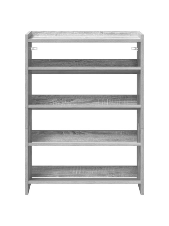 Kenkäteline harmaa sonoma 60x25x81 cm tekninen puu