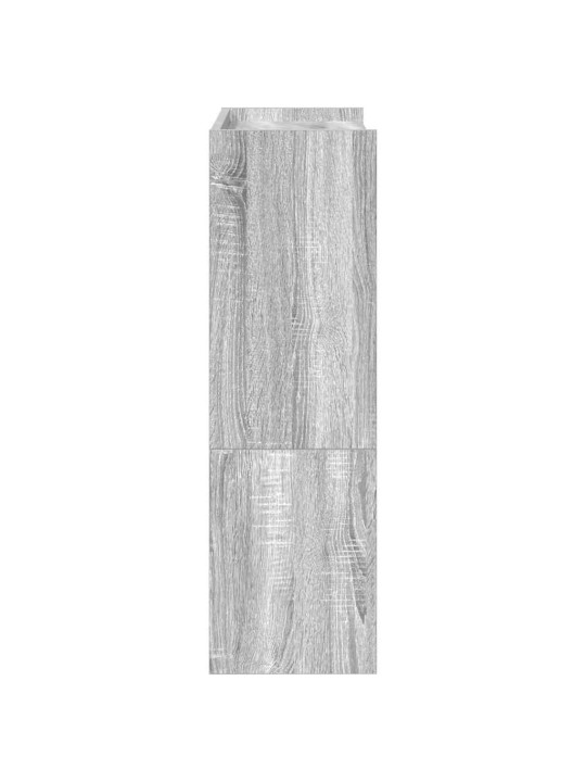 Kenkäteline harmaa sonoma 60x25x81 cm tekninen puu
