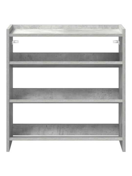 Kenkäteline betoninharmaa 60x25x62 cm tekninen puu