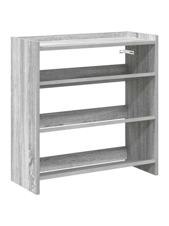 Kenkäteline harmaa sonoma 60x25x62 cm tekninen puu