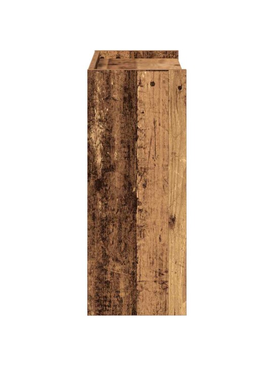 Kenkäteline vanhaa puuta 60x25x62 cm lastulevy
