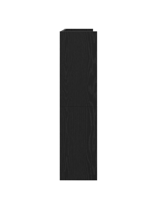 Kenkäteline musta 80x25x100 cm tekninen puu