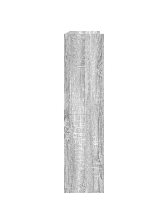 Kenkäteline harmaa sonoma 80x25x100 cm tekninen puu