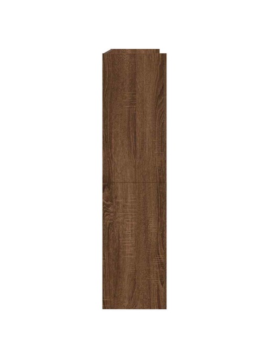 Kenkäteline ruskea tammi 80x25x100 cm tekninen puu