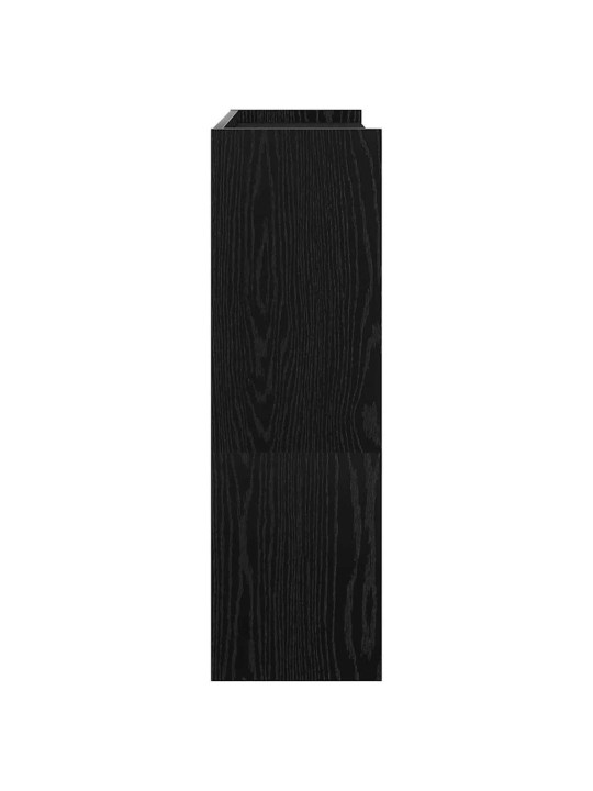 Kenkäteline musta 80x25x81 cm tekninen puu