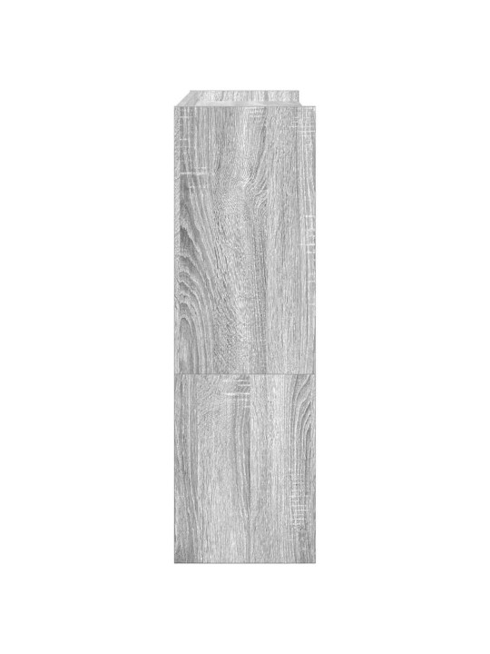 Kenkäteline harmaa sonoma 80x25x81 cm tekninen puu