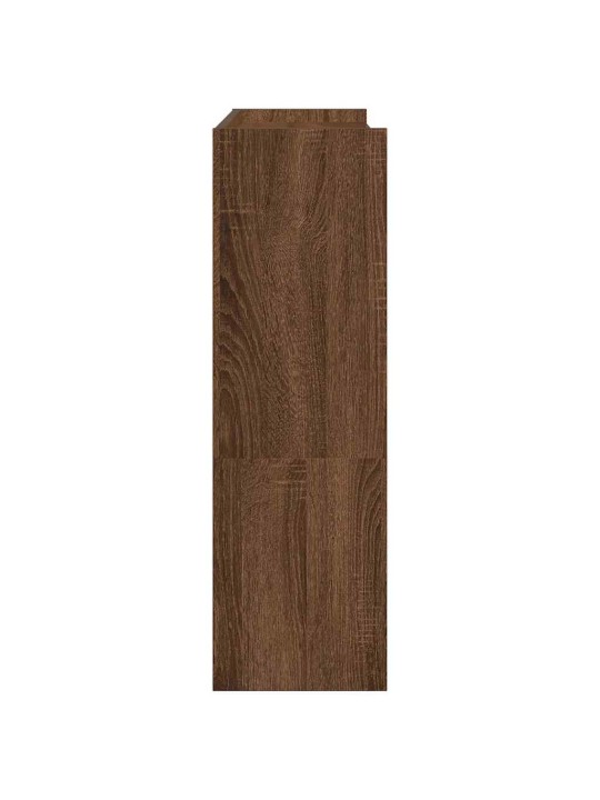 Kenkäteline ruskea tammi 80x25x81 cm tekninen puu
