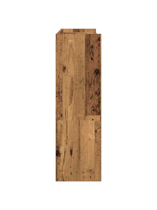 Kenkäteline vanhaa puuta 80x25x81 cm lastulevy