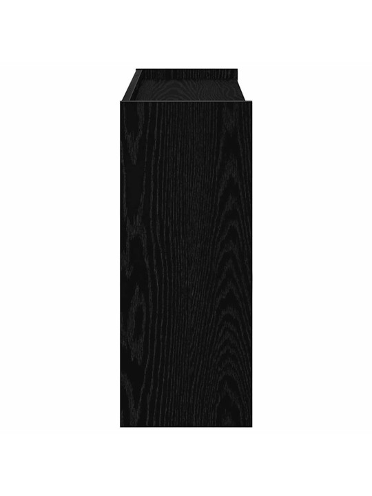 Kenkäteline musta 80x25x62 cm tekninen puu