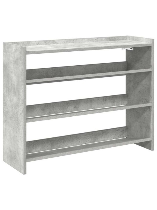 Kenkäteline betoninharmaa 80x25x62 cm tekninen puu