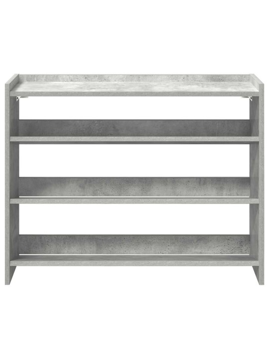 Kenkäteline betoninharmaa 80x25x62 cm tekninen puu