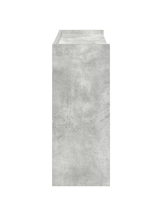 Kenkäteline betoninharmaa 80x25x62 cm tekninen puu