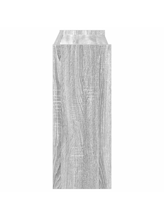 Kenkäteline harmaa sonoma 80x25x62 cm tekninen puu