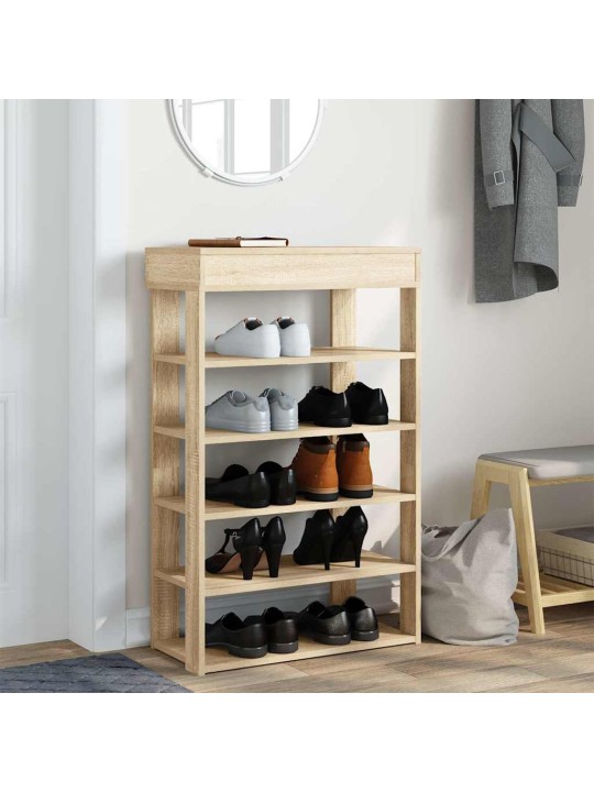 Kenkäteline sonoma oak 60x30x98 cm engineered wood