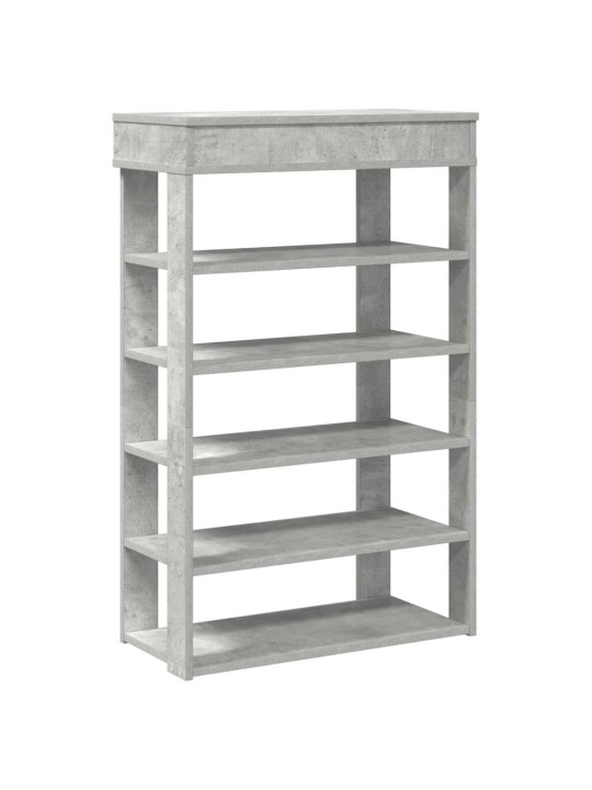 Kenkäteline betoninharmaa 60x30x98 cm tekninen puu