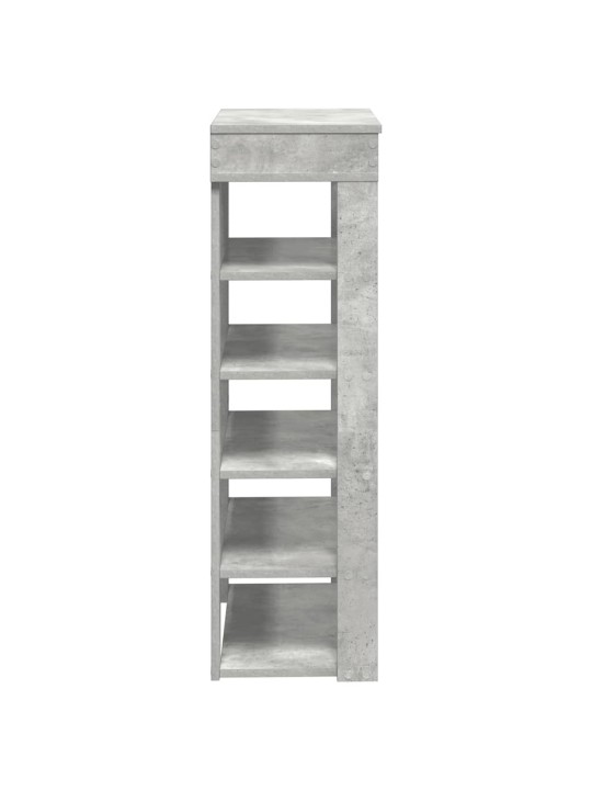 Kenkäteline betoninharmaa 60x30x98 cm tekninen puu