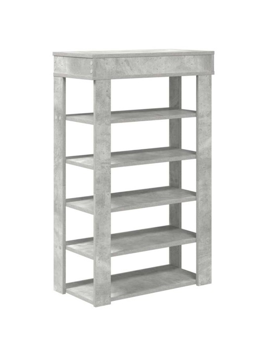 Kenkäteline betoninharmaa 60x30x98 cm tekninen puu