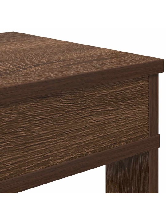 Kenkäteline ruskea tammi 60x30x98 cm tekninen puu