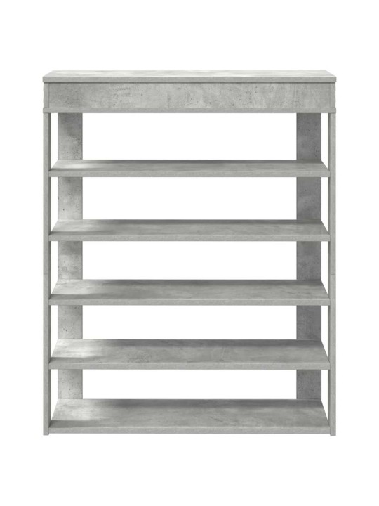 Kenkäteline betoninharmaa 80x30x98 cm tekninen puu
