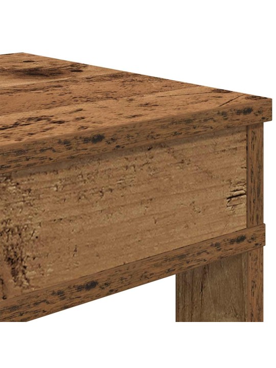 Kenkäteline vanhaa puuta 80x30x98 cm tekninen puu