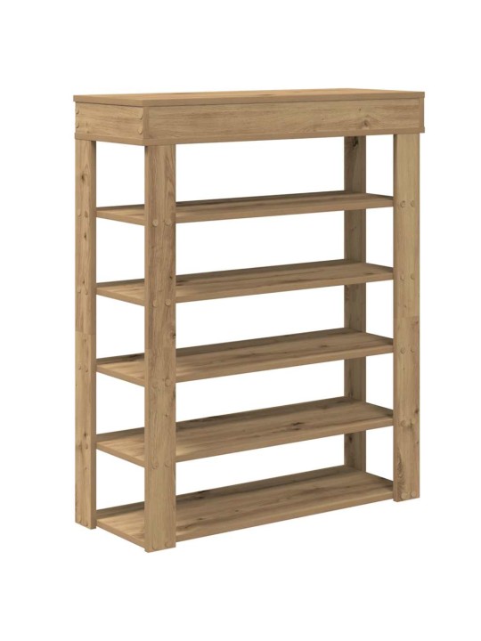 Kenkäteline artesaani tammi 80x30x98 cm tekninen puu