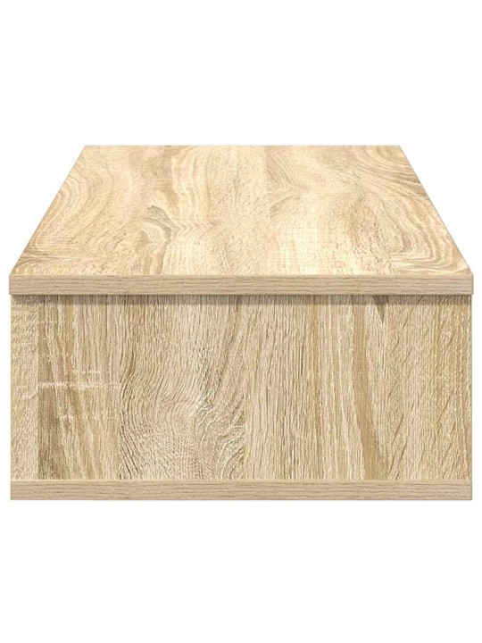 Seinähylly laatikoilla sonoma-tammi 80x34x17 cm tekninen puu
