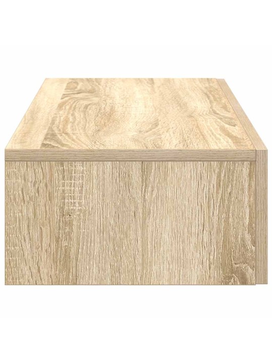 Seinähylly laatikoilla sonoma-tammi 80x33x17 cm tekninen puu