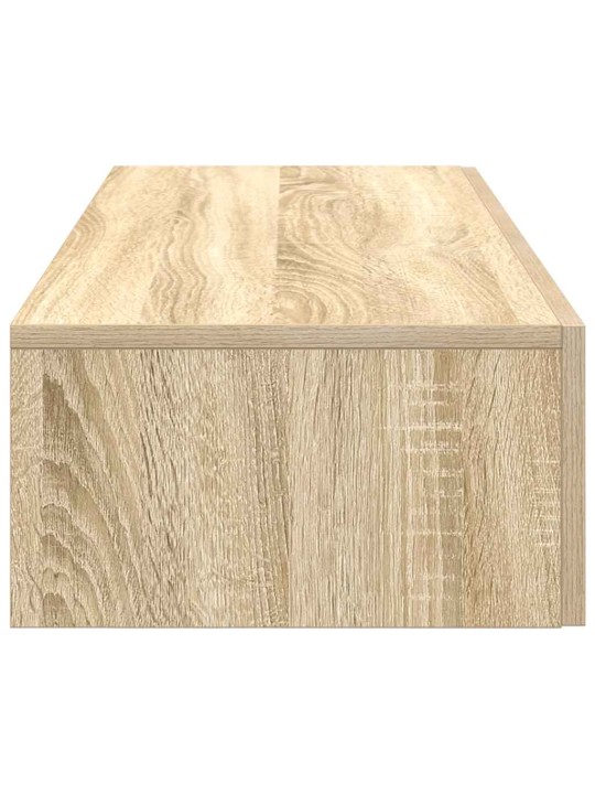 Seinähylly laatikoilla sonoma-tammi 100x36x19 cm tekninen puu