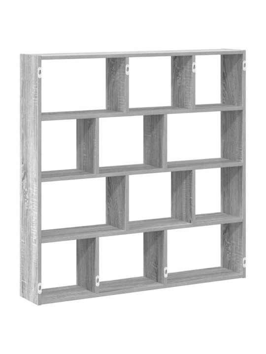 Wall cube hylly 12 lokeroa harmaa sonoma engineered wood